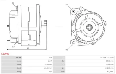 Alternador AS-PL A1093S