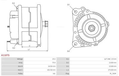 Alternador AS-PL A1107S