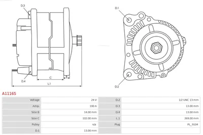 Alternador AS-PL A1116S
