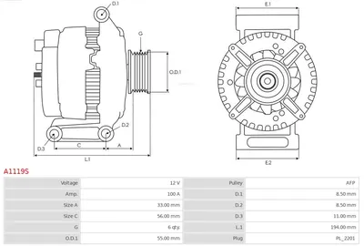 Alternador Opel INSIGNIA A · Opel INSIGNIA A Saloon · Opel INSIGNIA A Sports Tourer