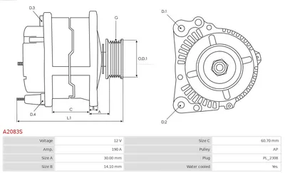Alternador Porsche PANAMERA · Porsche CAYENNE · Porsche MACAN