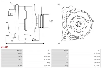 Alternador Nissan 300ZX