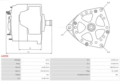 Alternador AS-PL A3059