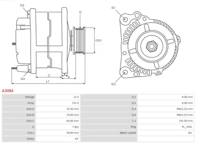 Alternador Renault ESPACE IV · Renault MEGANE II · Renault SCÉNIC II