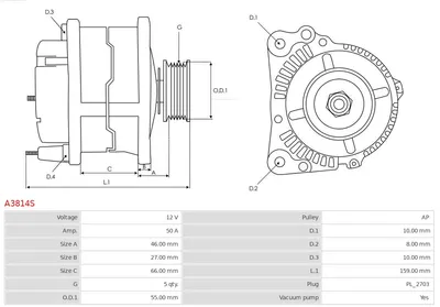 Alternador Renault SUPER 5 · Volvo S70