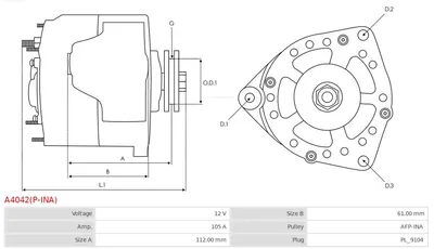 Alternador Alfa Romeo 159 · Fiat STILO · Fiat STILO Multi Wagon