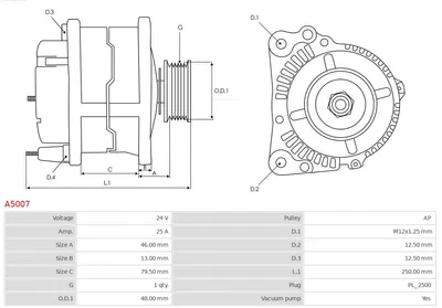Alternador AS-PL A5007
