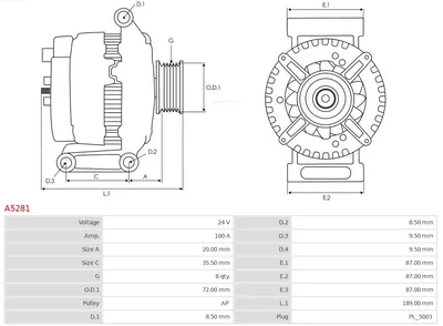 Alternador AS-PL A5281