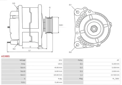 Alternador AS-PL A5388S