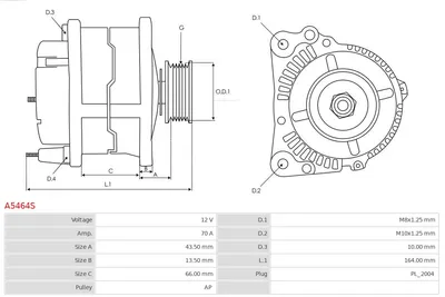 Alternador Mazda MX-6 · Mazda 626 IV · Mazda 626 III Coupe