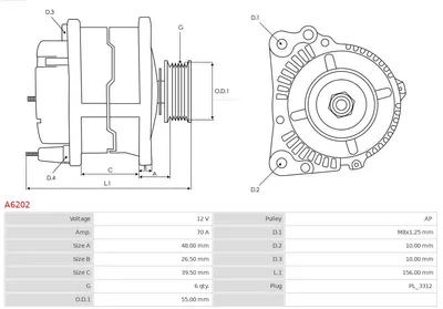 Alternador Toyota YARIS
