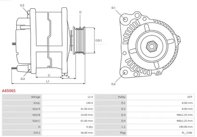 Alternador Audi A3 · Audi A3 Sportback · Audi TT