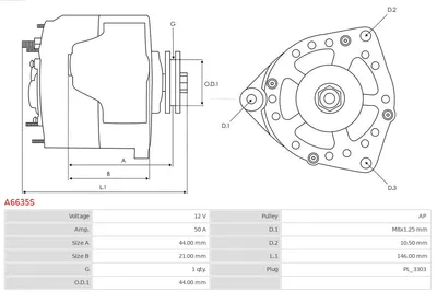 Alternador AS-PL A6635S
