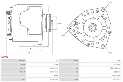 Alternador AS-PL A9031