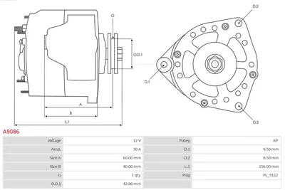Alternador Citroën 2 CV · Citroën LNA · Citroën DYANE