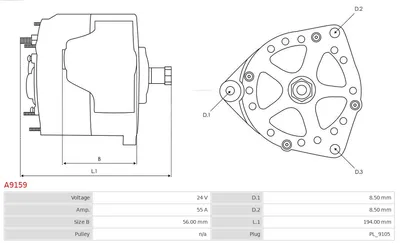 Alternador AS-PL A9159