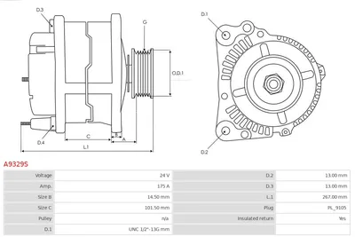 Alternador AS-PL A9329S
