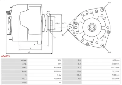 Alternador AS-PL A9485S