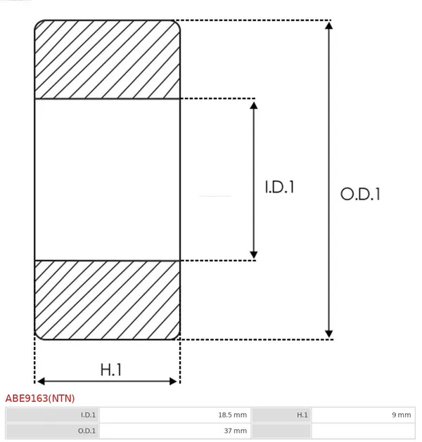 Cojinete AS-PL ABE9163(NTN)