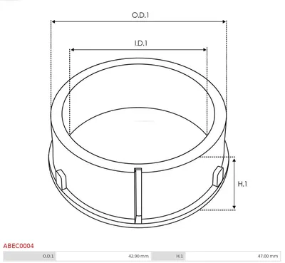 Cubierta de protección, alternador AS-PL ABEC0004