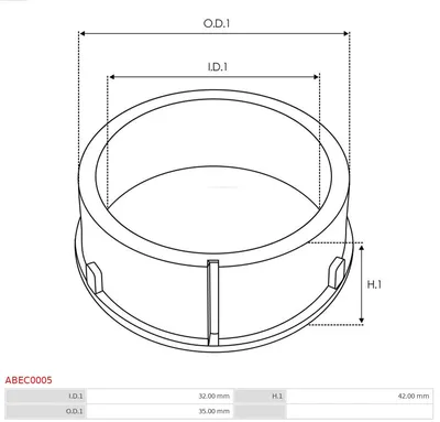 Cubierta de protección, alternador AS-PL ABEC0005