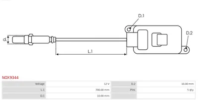 Sensor NOx, inyección de úrea Man TGE Van · Man TGE Platform/Chassis · Man TGE Bus