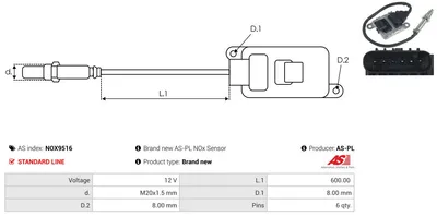 Sensor NOx, inyección de úrea Opel ANTARA A · Opel INSIGNIA A · Opel INSIGNIA A Saloon