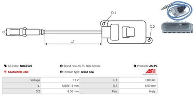 Sensor NOx, inyección de úrea Opel ANTARA A · Opel CASCADA · Opel INSIGNIA A Country Tourer