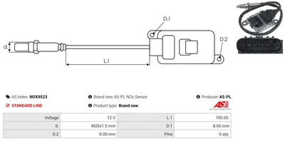 Sensor NOx, inyección de úrea Opel ANTARA A · Opel INSIGNIA A · Opel INSIGNIA A Saloon
