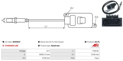 Sensor NOx, inyección de úrea Skoda YETI