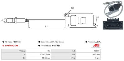 Sensor NOx, inyección de úrea Vw CADDY IV MPV · Vw CADDY IV Box Body/MPV · Vw CADDY ALLTRACK IV MPV