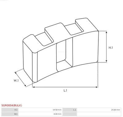 Kit de reparación, motor de arranque AS-PL SGR0004(BULK)