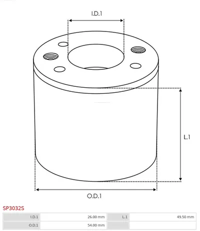 Kit de reparación, motor de arranque AS-PL SP3032S