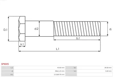 Kit de reparación, motor de arranque AS-PL SP9005