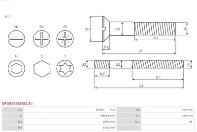 Kit de reparación, alternador AS-PL SRS9103S(BULK)