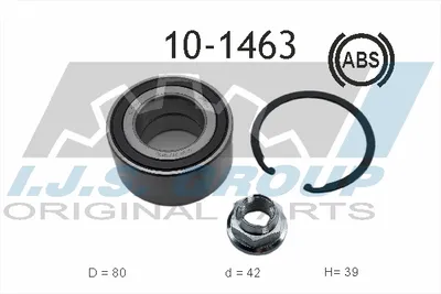 Juego de cojinete de rueda Renault MEGANE III Hatchback · Renault MEGANE III Coupe · Renault MEGANE III Grandtour
