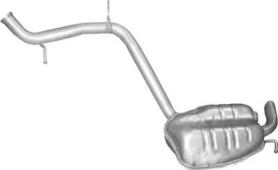 Silenciador posterior Mercedes-Benz E-CLASS