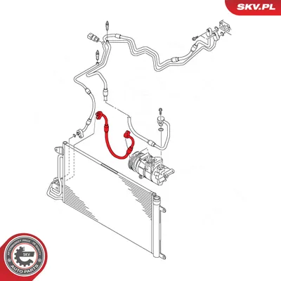 Tubería de alta presión, aire acondicionado Audi A1 · Seat IBIZA IV · Seat IBIZA IV SC