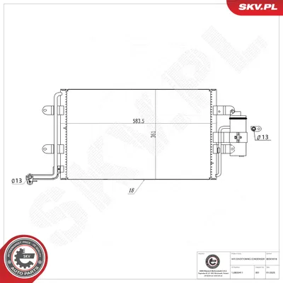 Condensador, aire acondicionado Audi A3 · Audi TT · Audi TT Roadster