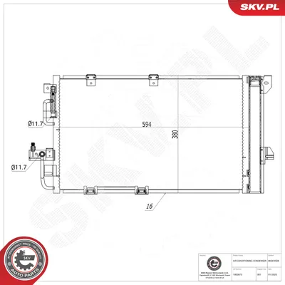 Condensador, aire acondicionado Opel ASTRA G Hatchback · Opel ASTRA G Estate · Opel ASTRA G Saloon