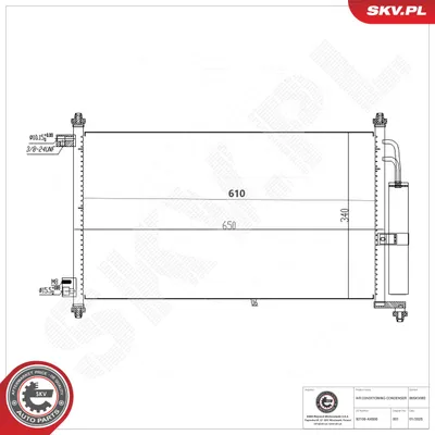 Condensador, aire acondicionado Nissan MICRA III · Nissan MICRA C+C III · Nissan NOTE