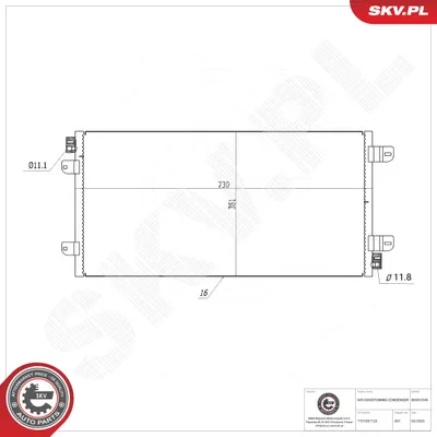 Condensador, aire acondicionado Nissan INTERSTAR Bus · Nissan INTERSTAR Van · Nissan INTERSTAR Platform/Chassis