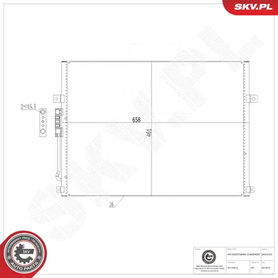 Condensador, aire acondicionado Jeep GRAND CHEROKEE II