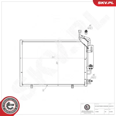 Condensador, aire acondicionado Ford FIESTA VI · Ford FIESTA VI Van