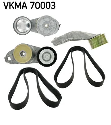 Juego de correas trapeciales poli V SKF VKMA 70003
