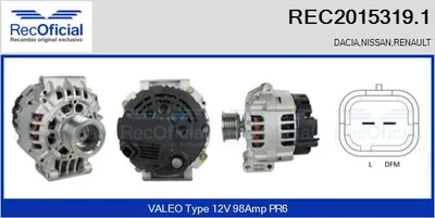 Alternador Renault LAGUNA I · Renault LAGUNA I Grandtour · Renault MEGANE I