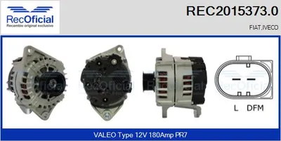 Alternador Fiat DUCATO Bus · Fiat DUCATO Van · Fiat DUCATO Platform/Chassis