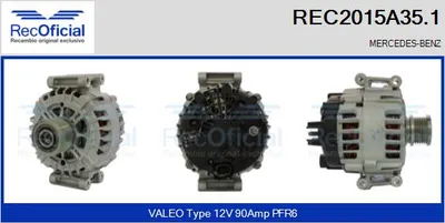 Alternador Mercedes-Benz C-CLASS · Mercedes-Benz E-CLASS