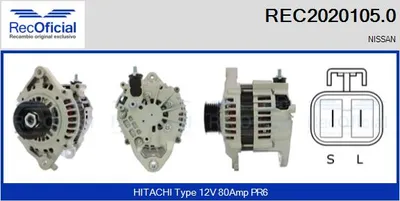Alternador Nissan ALMERA I Hatchback · Nissan ALMERA I · Nissan PRIMERA