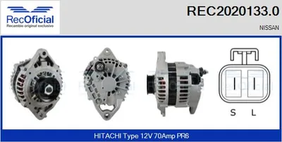 Alternador Nissan PRIMERA Traveller · Nissan ALMERA I Hatchback · Nissan ALMERA I